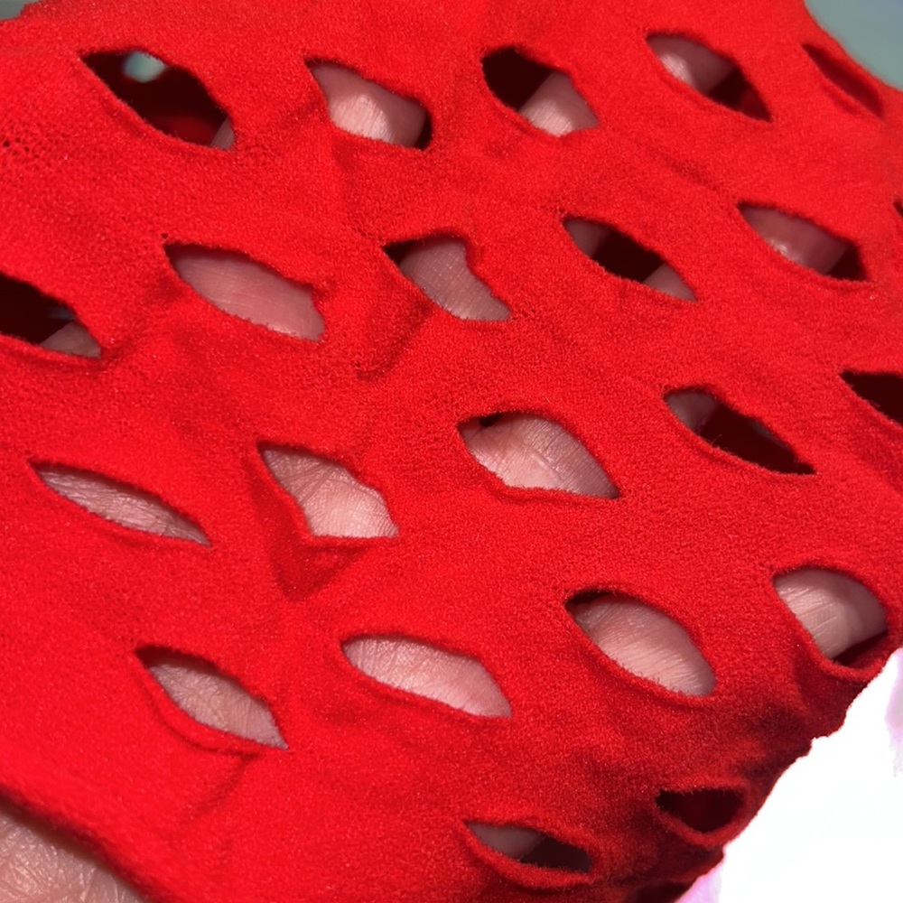 New red one piece Bodysuit